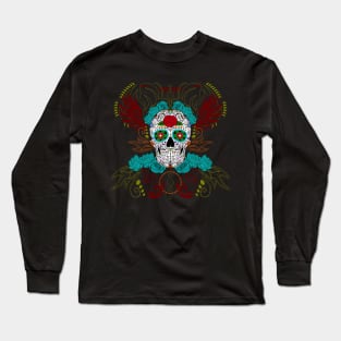 Calavera Sugar Skull Long Sleeve T-Shirt